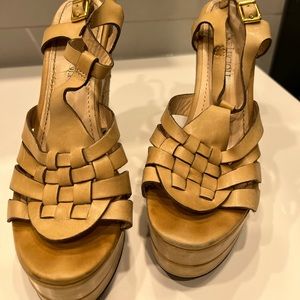 Gastone lucioli espadrille sandal tan nude color size 37